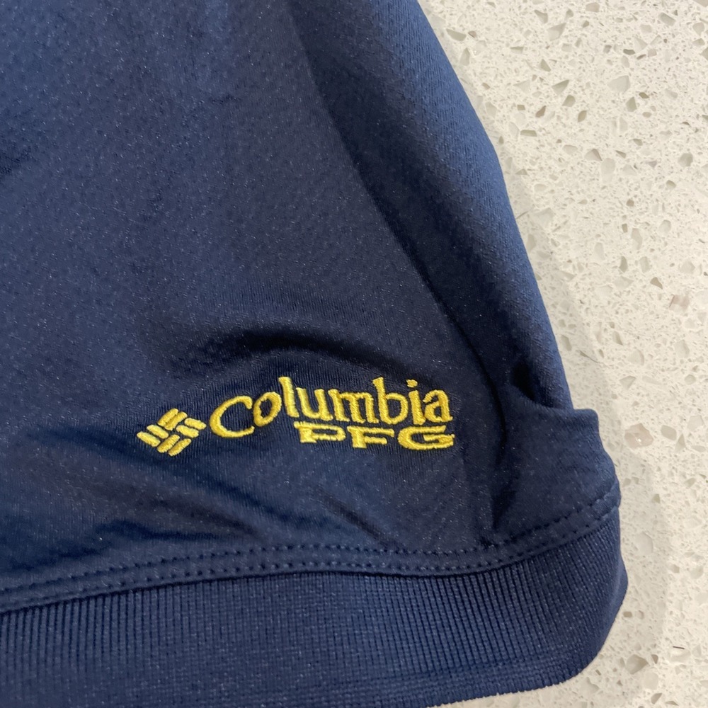 Columbia PFG Michigan Wolverines Polo Omni- Shade Shirt Men's Size: Medium NWT - Picture 6 of 8